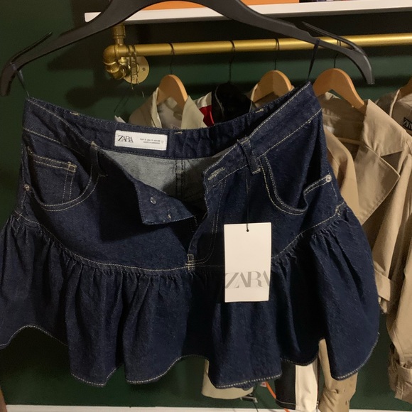 Denim Ruffle Skirt - Picture 3 of 6